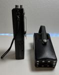ICOM IC-H16a  VHF Radio Transceiver + IC-CM8 Untested With Cowhide Holster