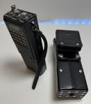 ICOM IC-H16a  VHF Radio Transceiver + IC-CM8 Untested With Cowhide Holster