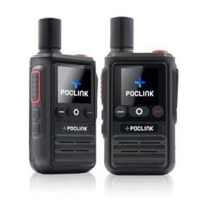 Lifetime Free Global Walkie Talkies Long Range, POC-1 Lite, 4G LTE Unlimited Range POC Two-Way Radios with Bluetooth & APP, Rechargeable Walkie Talkies, Support User Self-Group Creation (2 Pack)