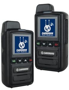 CARRBORG X13 Nationwide Lifetime Free LTE Walkie Talkies Unlimited Range 4G Two Way Radios Long Range Global POC with SIM Cards（2 Pack）