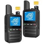 KAYOTOM Lifetime Free Unlimited Range Rapid Global Walkie Talkies PTT Push-to-Talk Over Cellular Nationwide 5000+ Miles POC 4G LTE Handheld Long Range Two Way Radio for Team Management (2Pack and SIM)