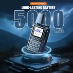 Global Lifetime Free Walkie Talkies Unlimited Range 4G LTE PoC(Push-to-Talk Over Cellular) Radios Nationwide PTT Two Way Radios Long Distance for Family, Logistics, Company 2pcs with sim Card (2PCS)