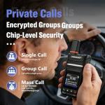 TIDRADIO TD-G18 Rapid Unlimited Range Global Walkie Talkies, PoC Radio Nationwide 6000+ Miles, Long Range Two Way Radios PTT 4G LTE for Family, Logistics, Company -2pcs with SIM Card