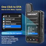 TIDRADIO TD-M15 Rapid Global Walkie Talkies 5000 Mile Long Range Poc radios, 4G LTE Unlimited Range Nationwide PTT Two Way Radios for Family, Logistics, Company, Construction Site with Sim Card (2pcs)