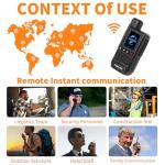 Nationwide 4G LTE Walkie Talkies with Lifetime Free Service & SIM Cards-Unlimited Range POC Two-Way Radio for Urban Teams, Road Trips & Family (2-Pack)