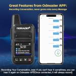 TIDRADIO TD-M15 Rapid Global Walkie Talkies 5000 Mile Long Range Poc radios, 4G LTE Unlimited Range Nationwide PTT Two Way Radios for Family, Logistics, Company, Construction Site with Sim Card (2pcs)