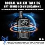 Rapid Lifetime Free Global Walkie Talkies Unlimited Range Nationwide PTT 4G LTE PoC Long Range Two Way Radios 5000 Miles Long Distance with Flashlight for Family,Outdoor,Logistics (2 Pack with SIM)