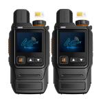GPDD Global Walkie Talkies Unlimited Range Nationwide PTT 4G LTE PoC Two Way Radios Long Range - 5000mAh Type-C Battery with SIM Cards (2 Pack)
