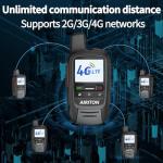 Walkie Talkies Fast Radio Unlimited Range Nationwide 4G Long Distance 5000 Miles Handheld POC Two Way Radio with Headset Push to Talk Over Cellular Radio Long Range Walkie talkies (2 with SIM Card)