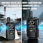 Rapid Lifetime Free Global Walkie Talkies Unlimited Range Nationwide PTT 4G LTE PoC Long Range Two Way Radios 5000 Miles Long Distance with Flashlight for Family,Outdoor,Logistics (2 Pack with SIM)