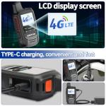 Walkie Talkies Fast Radio Unlimited Range Nationwide 4G Long Distance 5000 Miles Handheld POC Two Way Radio with Headset Push to Talk Over Cellular Radio Long Range Walkie talkies (2 with SIM Card)