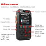 TIDRADIO TD-G100 Rapid Unlimited Range 4G LTE PoC Walkie Talkies Long Range with SIM Cards, Nationwide 5000 Miles Two Way Radios, Global PTT for Family, Logistics, Truck Fleet,Construction site,2 Pack