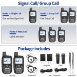 Walkie Talkies Fast Radio Unlimited Range Nationwide 4G Long Distance 5000 Miles Handheld POC Two Way Radio with Headset Push to Talk Over Cellular Radio Long Range Walkie talkies (2 with SIM Card)