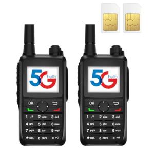 CLARIGO C Lifetime Use Unlimited Range Walkie Talkies Global Walkie Talkie with SIM Card IP67 Waterproof POC Radios 3000 Miles 5200mAh Battery (V1-6300)