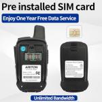 Walkie Talkies Fast Radio Unlimited Range Nationwide 4G Long Distance 5000 Miles Handheld POC Two Way Radio with Headset Push to Talk Over Cellular Radio Long Range Walkie talkies (2 with SIM Card)