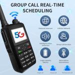 CLARIGO C Lifetime Use Unlimited Range Walkie Talkies Global Walkie Talkie with SIM Card IP67 Waterproof POC Radios 3000 Miles 5200mAh Battery (V1-6300)