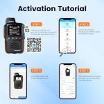 TIDRADIO TD-M13 Global Rapid Walkie Talkies Unlimited Range 4G LTE POC Radio with Sim Cards,Long Range 5000+ Miles Rechargeable Nationwide PTT Two Way Radios for Family, Logistics,Construction site