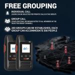 Maycall Nationwide 4G LTE Walkie Talkies with Lifetime Free SIM Cards Unlimited Range Walkie Talkies POC Two-Way Radio Network Raido for Urban Teams, Road Trips & Family(MC-260)