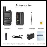 Global Rapid Walkie Talkies Unlimited Range 4G LTE PoC Radios Nationwide PTT Two-Way Radios 5000+ Miles,Long Distance Radios for Truck Fleet,Construction site, 2Units with SIM Card