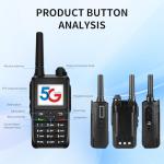 CLARIGO C Lifetime Use Unlimited Range Walkie Talkies Global Walkie Talkie with SIM Card IP67 Waterproof POC Radios 3000 Miles 5200mAh Battery (V1-6300)