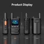 Global Rapid Walkie Talkies Unlimited Range 4G LTE PoC Radios Nationwide PTT Two-Way Radios 5000+ Miles,Long Distance Radios for Truck Fleet,Construction site, 2Units with SIM Card
