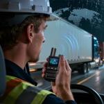 Global Rapid Walkie Talkies Unlimited Range 4G LTE PoC Radios Nationwide PTT Two-Way Radios 5000+ Miles,Long Distance Radios for Truck Fleet,Construction site, 2Units with SIM Card