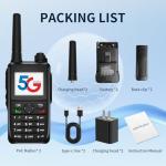 CLARIGO C Lifetime Use Unlimited Range Walkie Talkies Global Walkie Talkie with SIM Card IP67 Waterproof POC Radios 3000 Miles 5200mAh Battery (V1-6300)