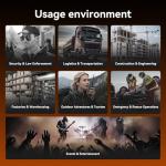 Global Rapid Walkie Talkies Unlimited Range 4G LTE PoC Radios Nationwide PTT Two-Way Radios 5000+ Miles,Long Distance Radios for Truck Fleet,Construction site, 2Units with SIM Card