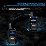 4g Poc Walkie Talkie Long Distance,Unlimited Distance Walkie Talkie;Fcc Certified,with Free Lifetime Sim Card,with Clear Audio for Truck Drivers to Communicate Remotely During Logistics Operations