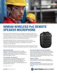 WM500 Bluetooth Remote Speaker Microphone Kit# PMMN4127 which Includes USB Charging Cable - Compatible with TLK100 & TLK150 PoC Two Way Radios - by Motorola Solutions