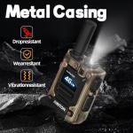 Walkie Talkies Airiton Radios Unlimited Range Nationwide 4G Long Distance 5000 Miles Handheld POC Two Way Radio AI-G7 Push to Talk Over Cellular Radio Long Range Walkie Talkie (2 with SIM Card)