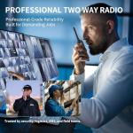 (Lifetime Free) Rapid Dual-Mode GPS Global Unlimited Range Walkie Talkies Long Range Two Way Radio with 4G LTE PoC & UHF PTT,Encrypted Calls,IP68 Waterproof for Outdoor,Logistics & Emergency(2-Pack)