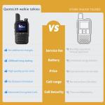 Long Range Walkie Talkies - Unlimited Nationwide Two-Way Radios with Free Lifetime SIM Card,4G PoC for Construction/Fleet Dispatch/Family Emergencies (Black (Includes Headphones) 3)