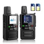 Global Rapid Walkie Talkies【Lifetime Free】, Unlimited Range 4G LTE PoC (Push-to-Talk Over Cellular) Radios, Nationwide PTT Two Way Radios, Long Distance for Family, Logistics, Company with SIM Card