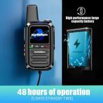 4g Poc Walkie Talkie Long Distance,Unlimited Distance Walkie Talkie;Fcc Certified,with Free Lifetime Sim Card,with Clear Audio for Truck Drivers to Communicate Remotely During Logistics Operations