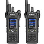 GLOBAL-PTT 2-Pack 4G LTE PoC and Analog Two-Way Radios, Dual Band UHF/VHF 10w Power Unlimited Nationwide Range Walkie Talkie - Included 1-Year Data Plan (5288 Plus)