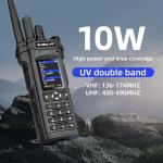 GLOBAL-PTT 2-Pack 4G LTE PoC and Analog Two-Way Radios, Dual Band UHF/VHF 10w Power Unlimited Nationwide Range Walkie Talkie - Included 1-Year Data Plan (5288 Plus)