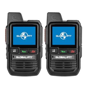 POC RADIOS Unlimited Range - Nationwide 4G LTE Global PTT Long Range Walkie Talkies Set of 2 - No Monthly or Subscription Fees