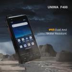 Uniwa F400 Network Radio 4G LTE Rugged Phone Android 15 PTT Walkie Talkie Unlocked PoC Radio 4.0 inch Touch Screen Support Zello and Real PTT