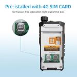 KSUN POC Radio with SIM Cards, Global Walkie Talkies UHF Handheld Two-Way Radios Dual PTT & Antenna, Unlimited Range Cellular Network Rechargeable Push to Talk Over for Adults Hiking, 2-Pack CT58