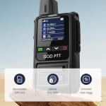 Global Rapid Walkie Talkies【Lifetime Free】, Unlimited Range 4G LTE PoC (Push-to-Talk Over Cellular) Radios, Nationwide PTT Two Way Radios, Long Distance for Family, Logistics, Company with SIM Card