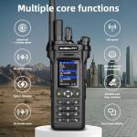 GLOBAL-PTT 2-Pack 4G LTE PoC and Analog Two-Way Radios, Dual Band UHF/VHF 10w Power Unlimited Nationwide Range Walkie Talkie - Included 1-Year Data Plan (5288 Plus)