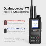 KSUN POC Radio with SIM Cards, Global Walkie Talkies UHF Handheld Two-Way Radios Dual PTT & Antenna, Unlimited Range Cellular Network Rechargeable Push to Talk Over for Adults Hiking, 2-Pack CT58