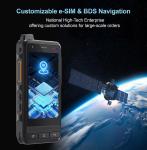 Uniwa F400 Network Radio 4G LTE Rugged Phone Android 15 PTT Walkie Talkie Unlocked PoC Radio 4.0 inch Touch Screen Support Zello and Real PTT