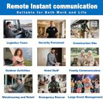 （Lifetime Free） Nationwide Walkie Talkie - Rapid PTT Unlimited Range Long Distance Global POC Two Way Radio for Family, Business, Outdoor Use, FCC Certified, Durable with Long Battery Life