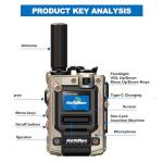 （Lifetime Free） Nationwide Walkie Talkie - Rapid PTT Unlimited Range Long Distance Global POC Two Way Radio for Family, Business, Outdoor Use, FCC Certified, Durable with Long Battery Life