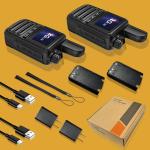 4G LTE POC Walkie Talkies Long Range Two Way Radio 2 Pack Nationwide PTT