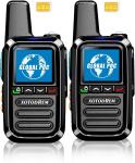 Global Lifetime Free Rapid Walkie Talkies Unlimited Range 4G LTE PoC(Push-to-...