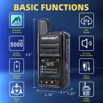 TIDRADIO TD-M15 Rapid Global Walkie Talkies 5000 Mile Long Range Poc radios, ...