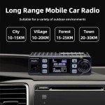 Retevis RA25 Dual Band Mobile Radio, Mini Mobile Transceiver with MR100 High Gain Antenna, 500 Channels, FM Radio, Emergency Alarm, VOX, Long Range Mobile Two Way Radio for Traveling Farm
